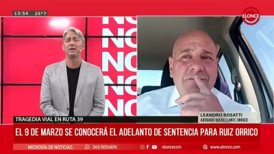 EL 9 DE MARZO SE CONOCER&Aacute; EL ADELANTO DE SENTENCIA PARA RUIZ ORRICO